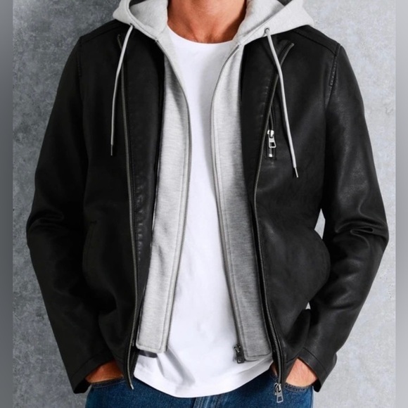 maddox Other - Host pick 🌟Maddox - Marsden Hood leather Jacket in Black - size L